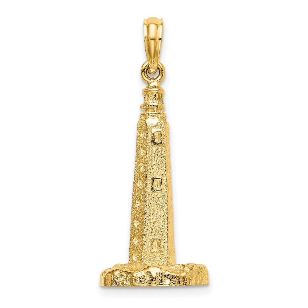 14K Gelbgold 3-D Cape Henlopen Leuchtturm-Charm