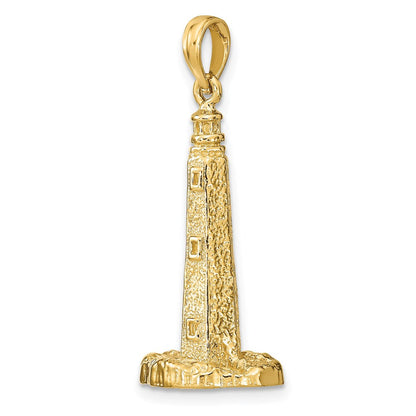 14K Gelbgold 3-D Cape Henlopen Leuchtturm-Charm