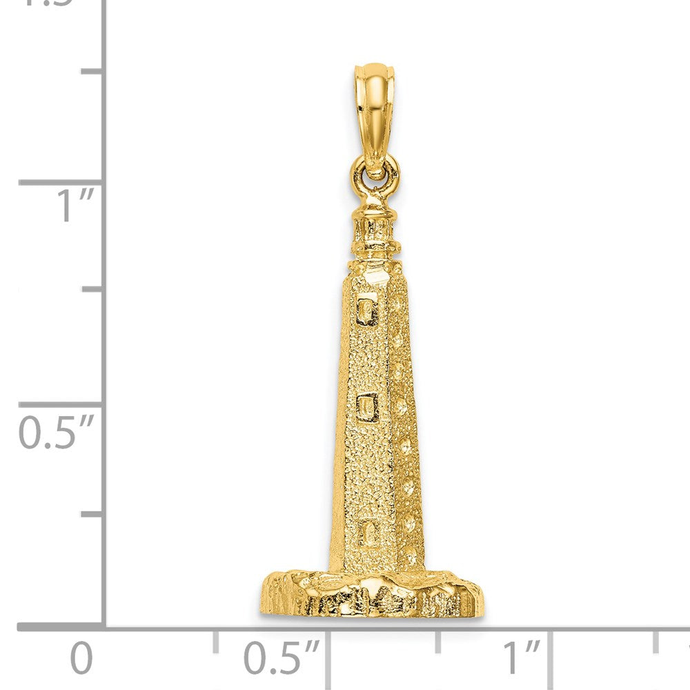 14K Gelbgold 3-D Cape Henlopen Leuchtturm-Charm