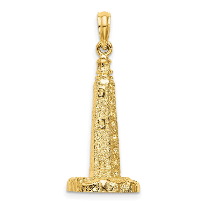 14K Gelbgold 3-D Cape Henlopen Leuchtturm-Charm