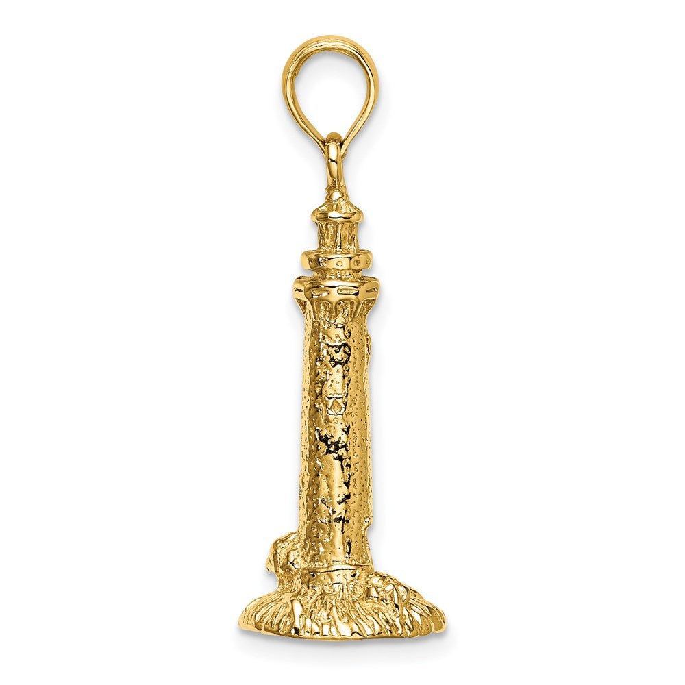14k Gelbgold 3-D Fenwick Island Leuchtturm Charm