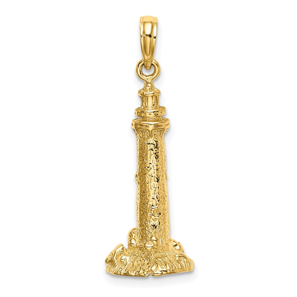14k Gelbgold 3-D Fenwick Island Leuchtturm Charm
