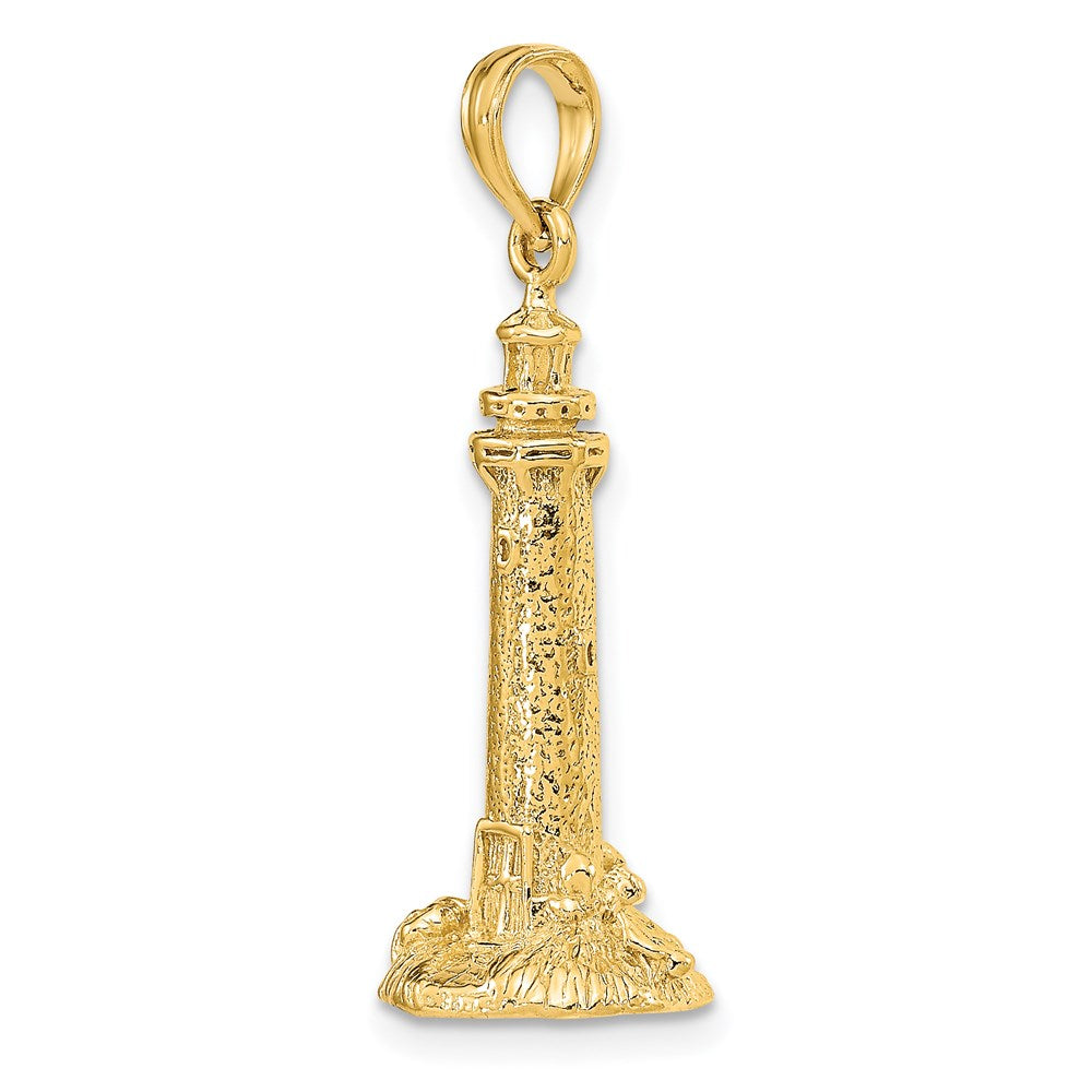 14k Gelbgold 3-D Fenwick Island Leuchtturm Charm