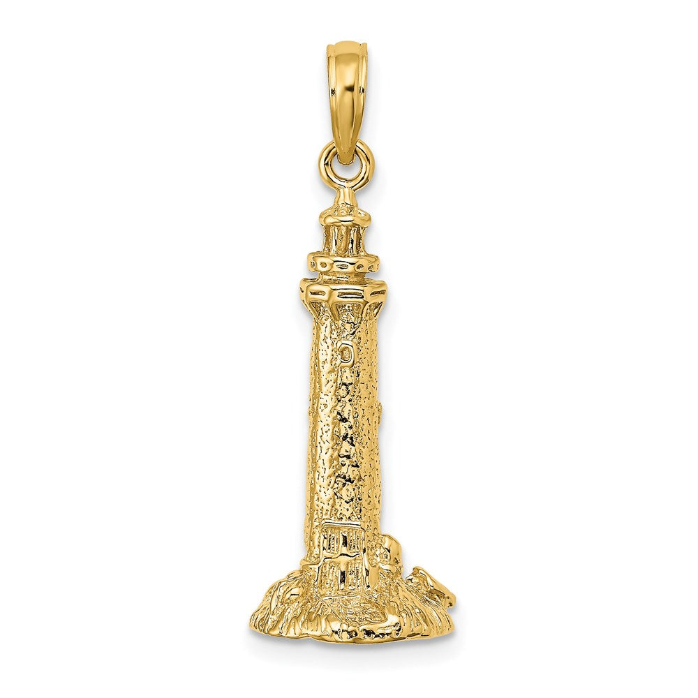 14k Gelbgold 3-D Fenwick Island Leuchtturm Charm