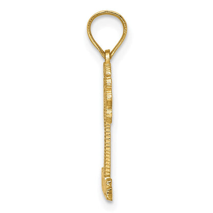 14K Gelbgold St. Thomas Under Palme Baum Charm