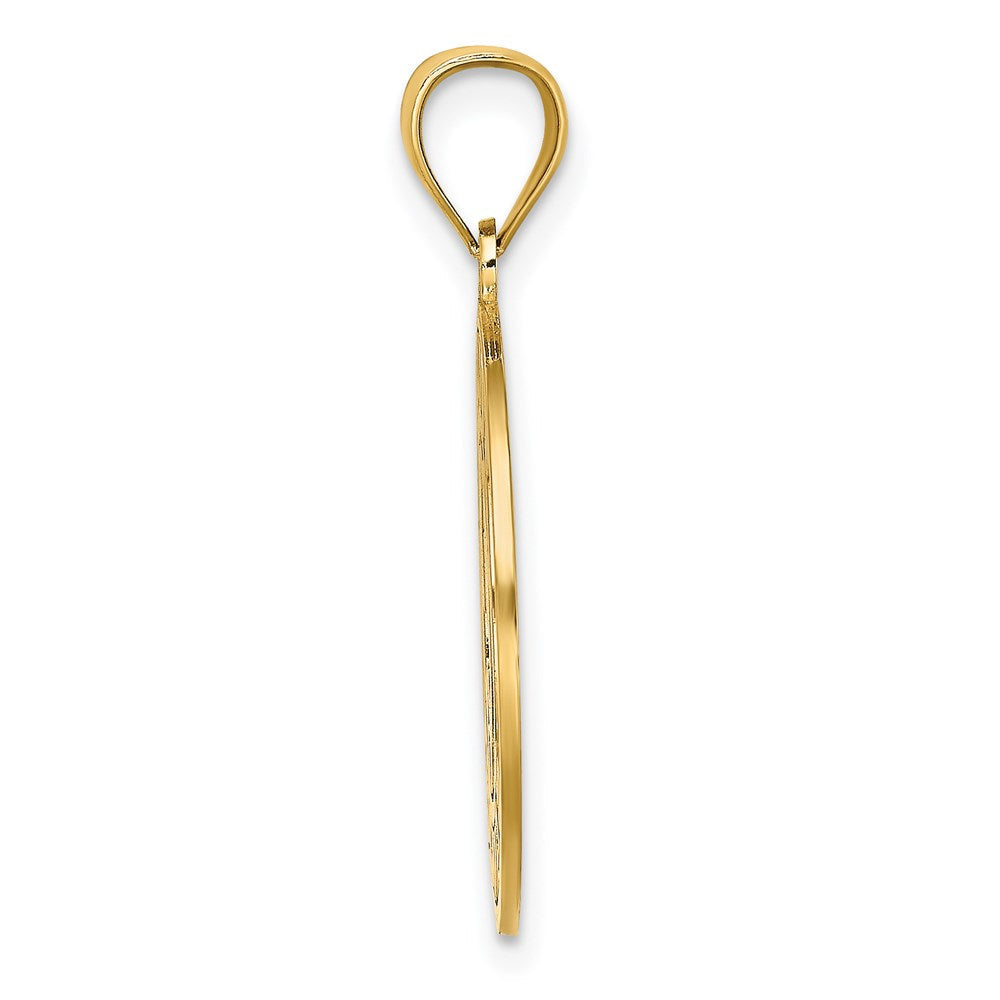 14K Gelbgold Charm SAINT THOMAS mit Delfinen