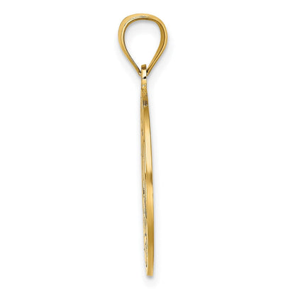 14K Gelbgold Charm SAINT THOMAS mit Delfinen
