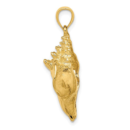 14K Gelbgold Muschel-Charm (Meeresschnecke)
