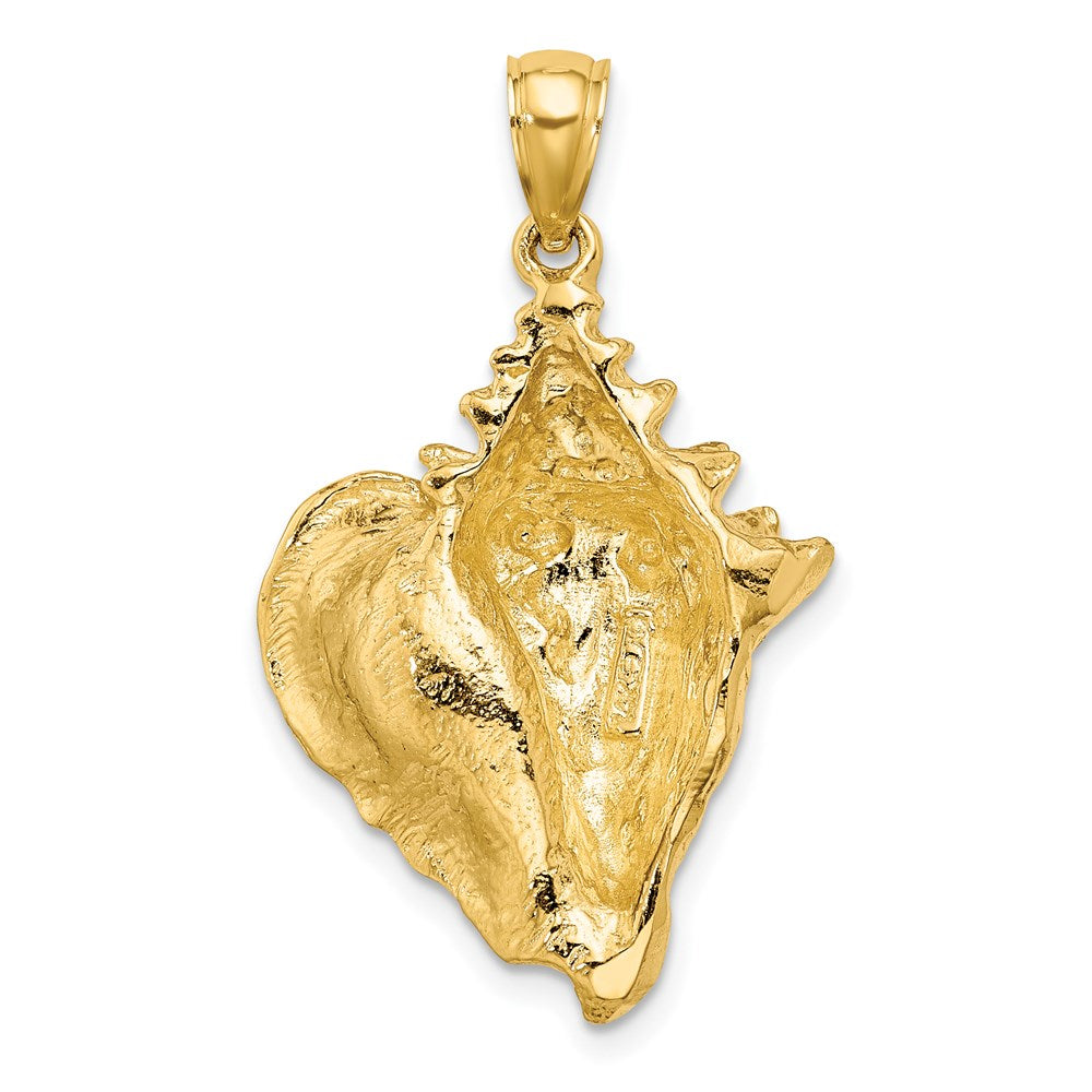 14K Gelbgold Muschel-Charm (Meeresschnecke)