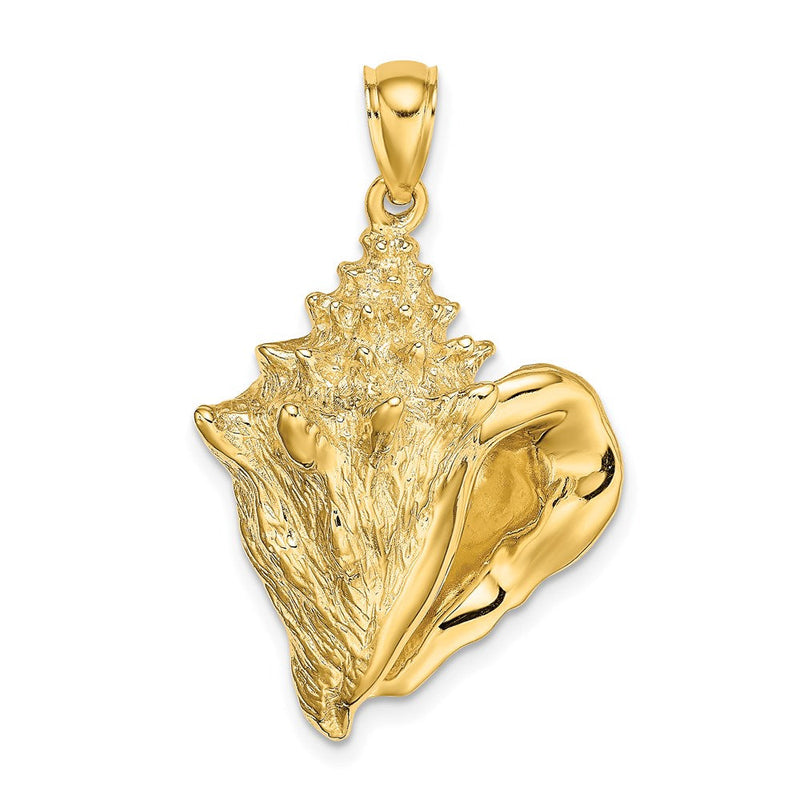 14K Gelbgold Muschel-Charm (Meeresschnecke)