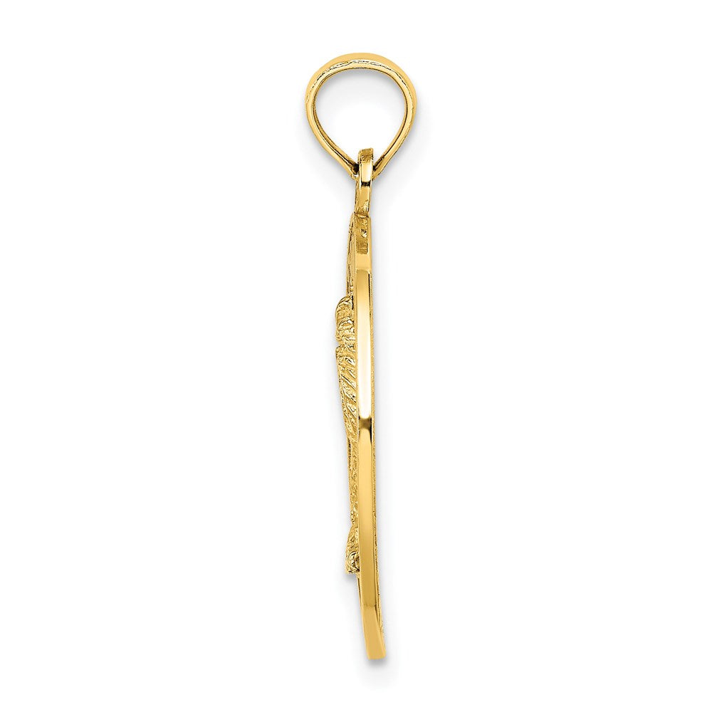14K Gelbgold HILTON HEAD SC Palmen-Charm