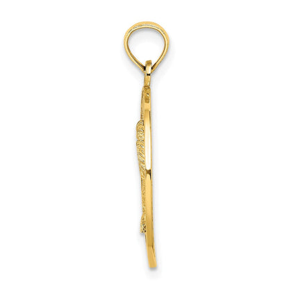 14K Gelbgold HILTON HEAD SC Palmen-Charm