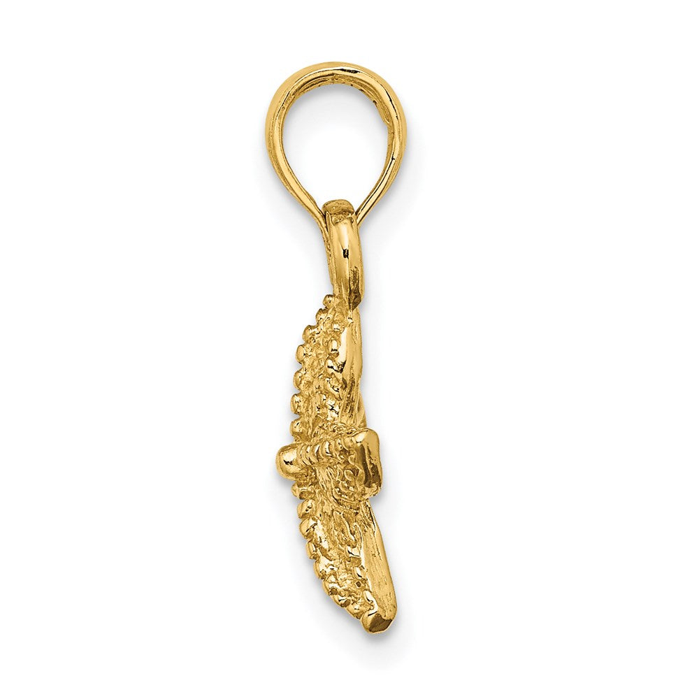 14K Gelbgold Seestern-Charm
