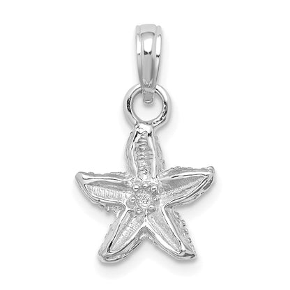 14K Weißgold Seestern-Charm