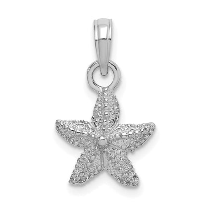 14K Weißgold Seestern-Charm