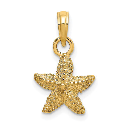 14K Gelbgold Seestern-Charm