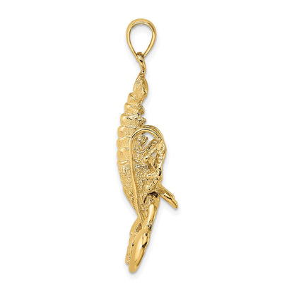 14K Gelbgold Beweglicher Hummer-Charm