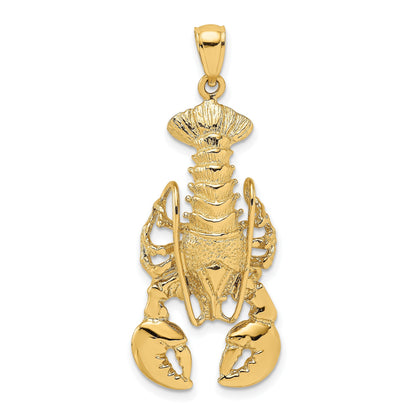 14K Gelbgold Beweglicher Hummer-Charm