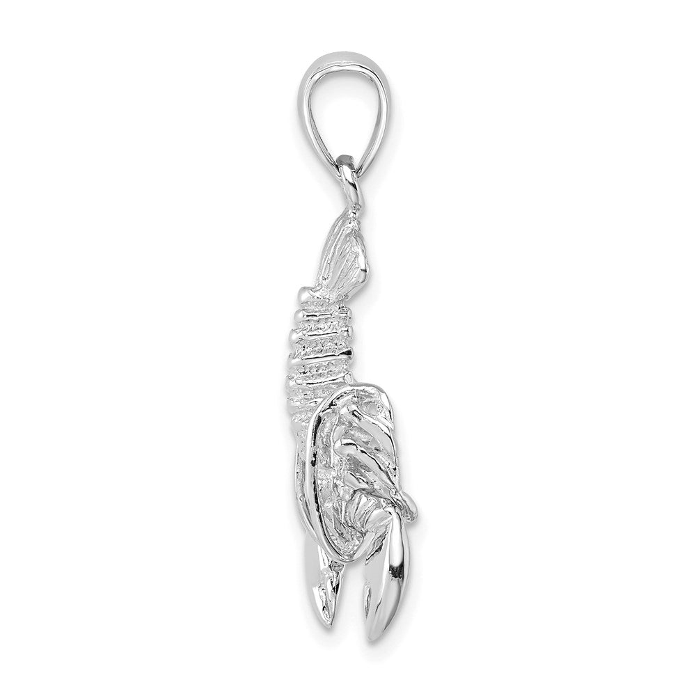 14K Weißgold Beweglicher Hummer-Charm
