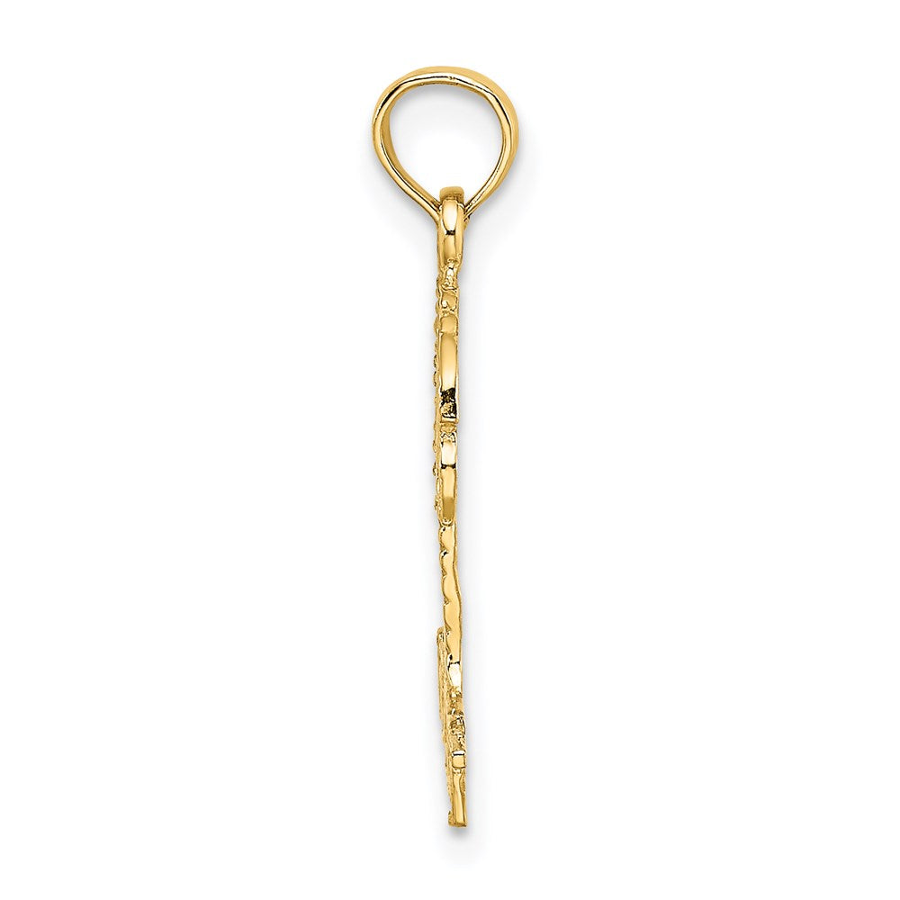 14K Gelbgold Key West Palme Baum Charm