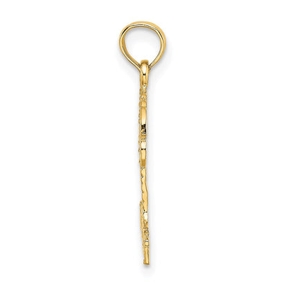 14K Gelbgold Key West Palme Baum Charm
