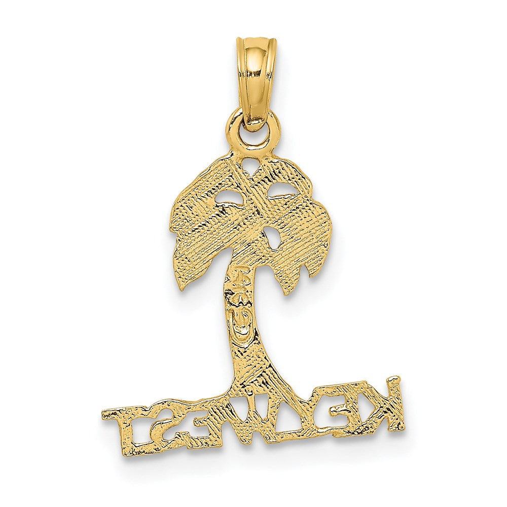 14K Gelbgold Key West Palme Baum Charm