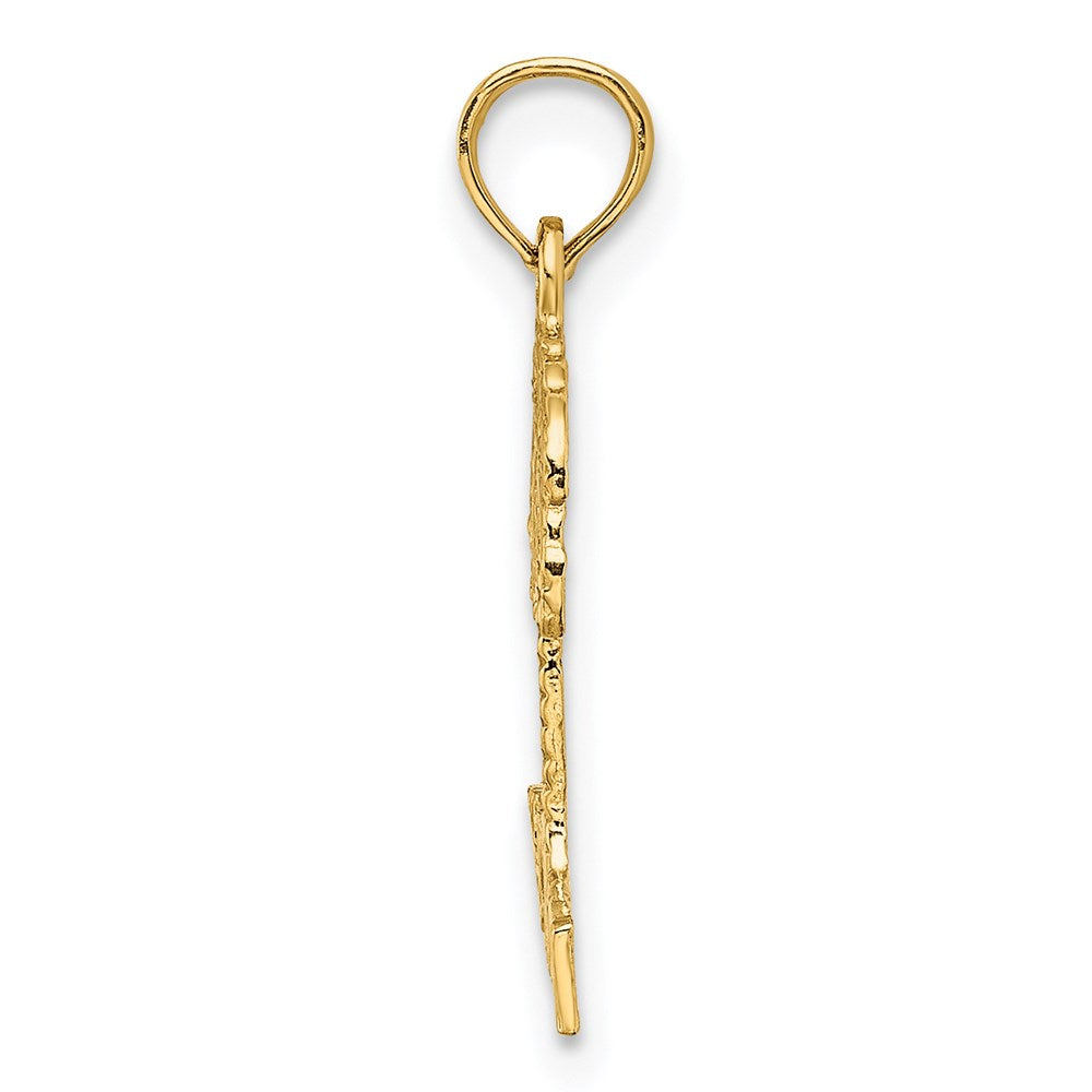 14K Gelbgold Hawaii Palme Baum Charm