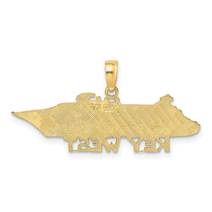 14K Gelbgold KEY WEST Kreuzfahrtschiff-Charm