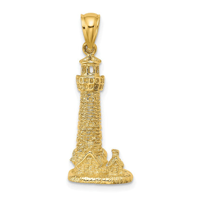 14K Gelbgold 2-D Assateague Island Leuchtturm Va Charm