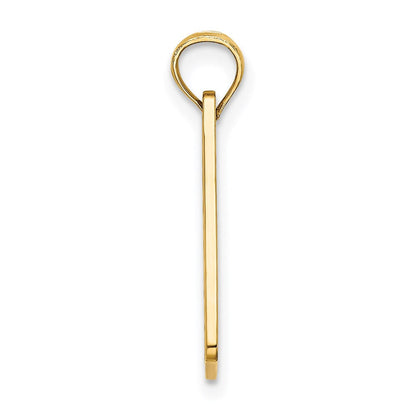 14K Gelbgold Strukturiert Ft. Myers Florida License Platte Charm