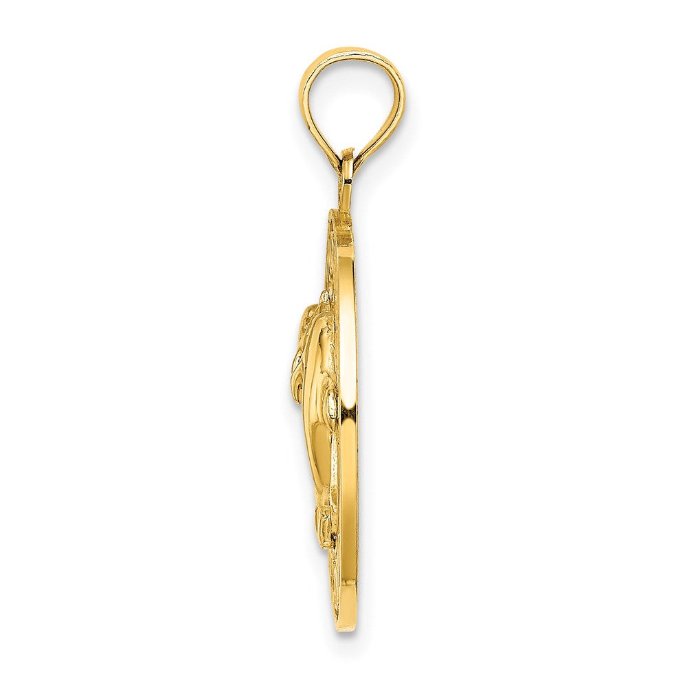 14K Gelbgold Charm HILTON HEAD ISLAND Delfine