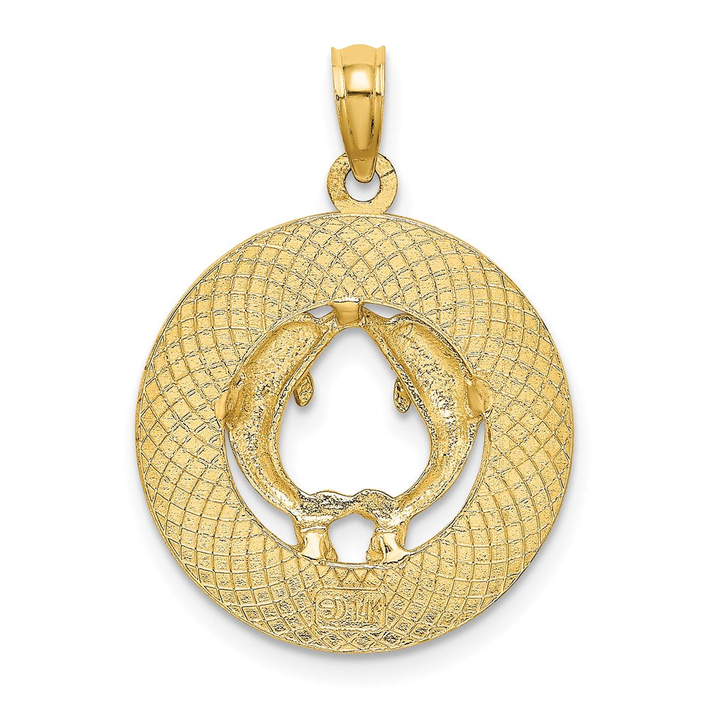 14K Gelbgold Charm HILTON HEAD ISLAND Delfine