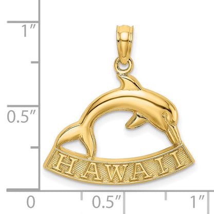 14K Gelbgold HAWAII Delfin-Charm