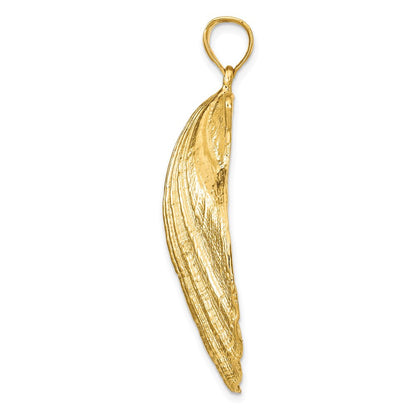 14K Gelbgold Muschelschalen-Anhänger