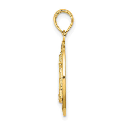 14 Karat Gelbgold HILTON HEAD Leuchtturm Rund-Charm