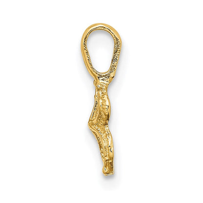 14K Gelbgold Mini Seestern mit Fixed Bail Charm