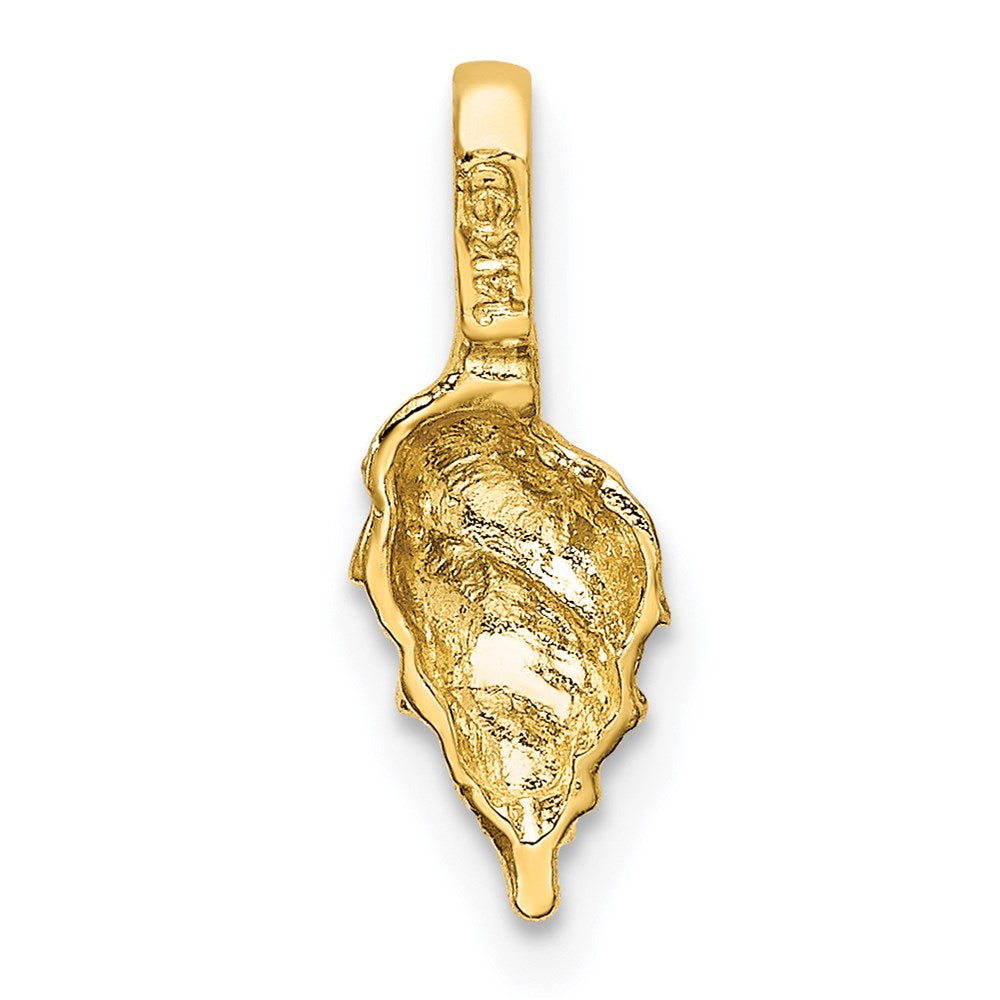 14K Gelbgold Mini Conch Muschel Charm