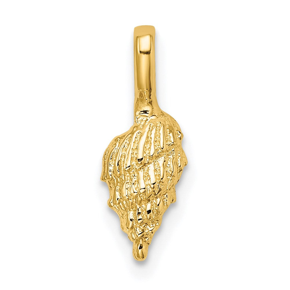 14K Gelbgold Mini Conch Muschel Charm