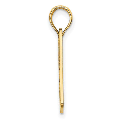 14K Gelbgold New Trikot-lbi (long Beach Island) License Platte Charm