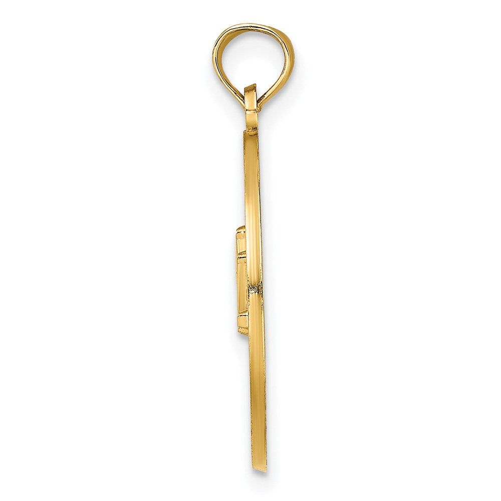 14K Gelbgold CHARLESTON-Brücke-Charm