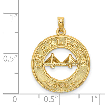 14K Gelbgold CHARLESTON-Brücke-Charm