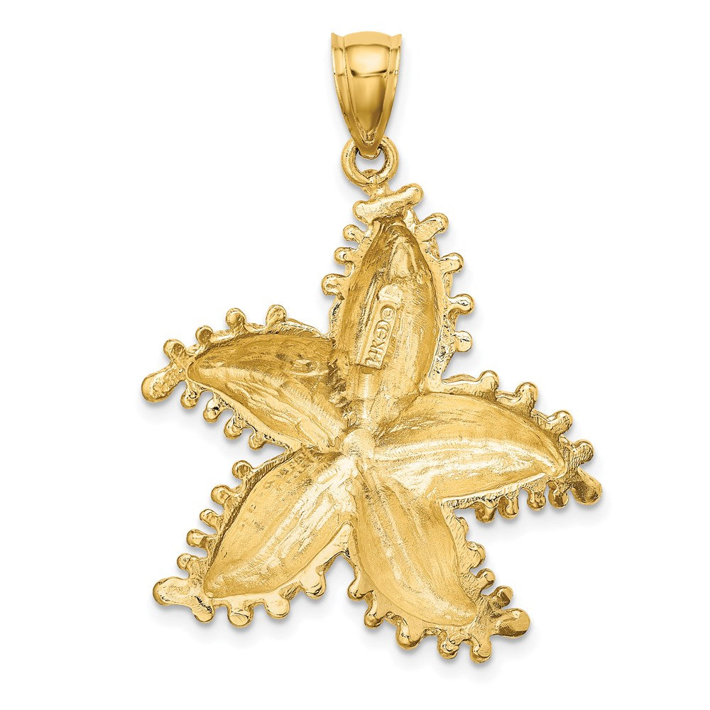 14K Gelbgold Seestern-Charm