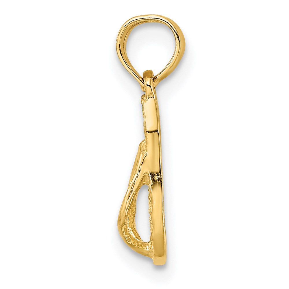 14K Gelbgold Jamaica Flip-flop Charm