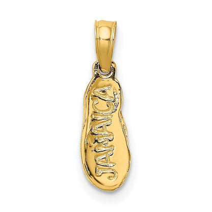 14K Gelbgold Jamaica Flip-flop Charm