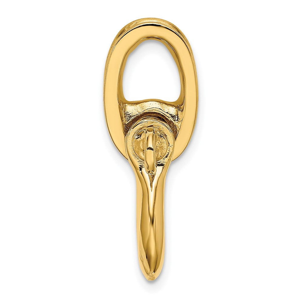 14K Gelbgold 3D-Shackle-Charm, mittelgroß