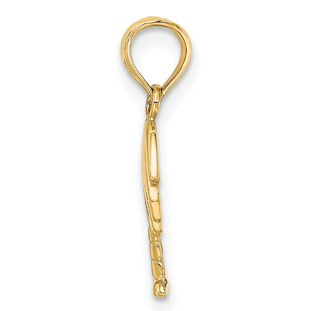 14K Gelbgold Charleston Palme Baum Charm