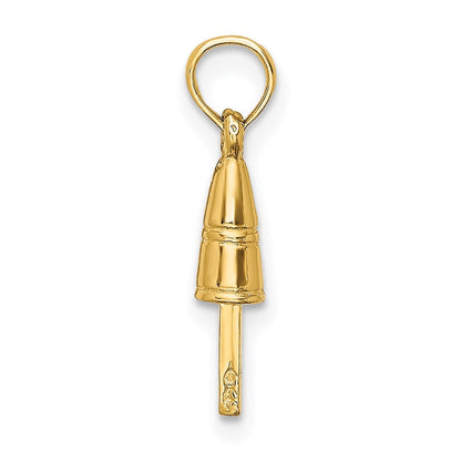 14K Gelbgold 3-d Buoy Charm