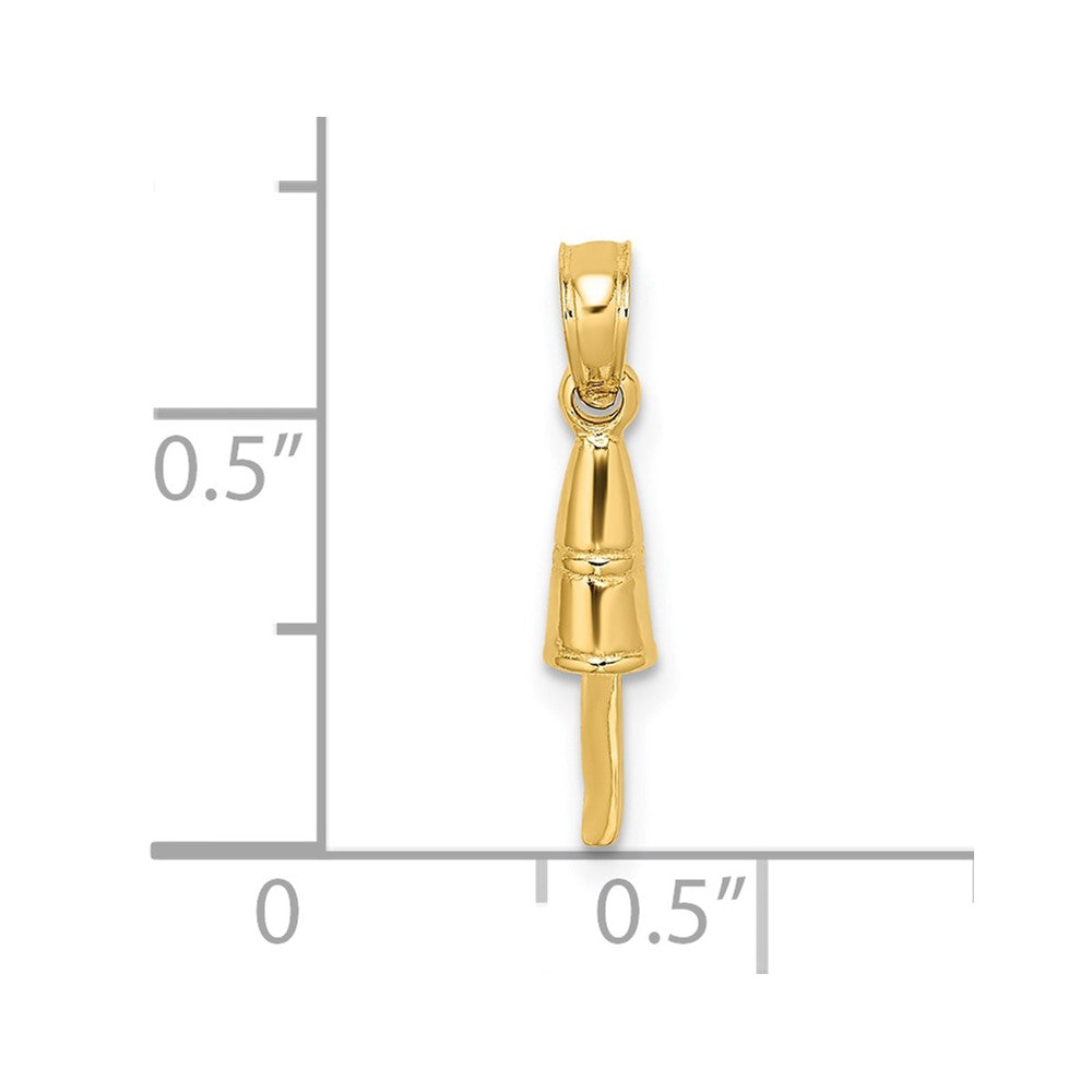 14K Gelbgold 3-d Buoy Charm