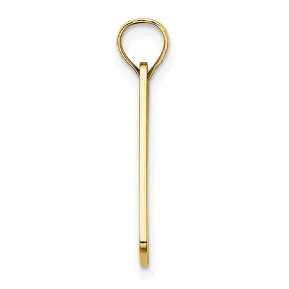 14K Gelbgold Texture Klein Ocean City, New Trikot License Platte Charm