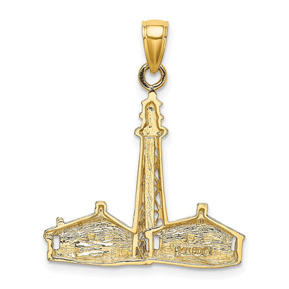14k Gelbgold Charm "Leuchtturm Sanibel Island